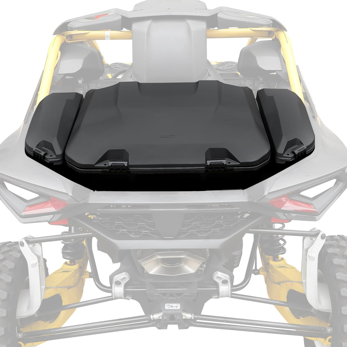 96L Cargo Trunk Storage Box & 13.5L Side Cargo Storage Boxes Set for Can-Am Maverick R/R X/X RS 2024+ Accessories, R Max/X/X RS/Smart-Shox 2025+, Replaces 715007182, 715007372, 3PCS