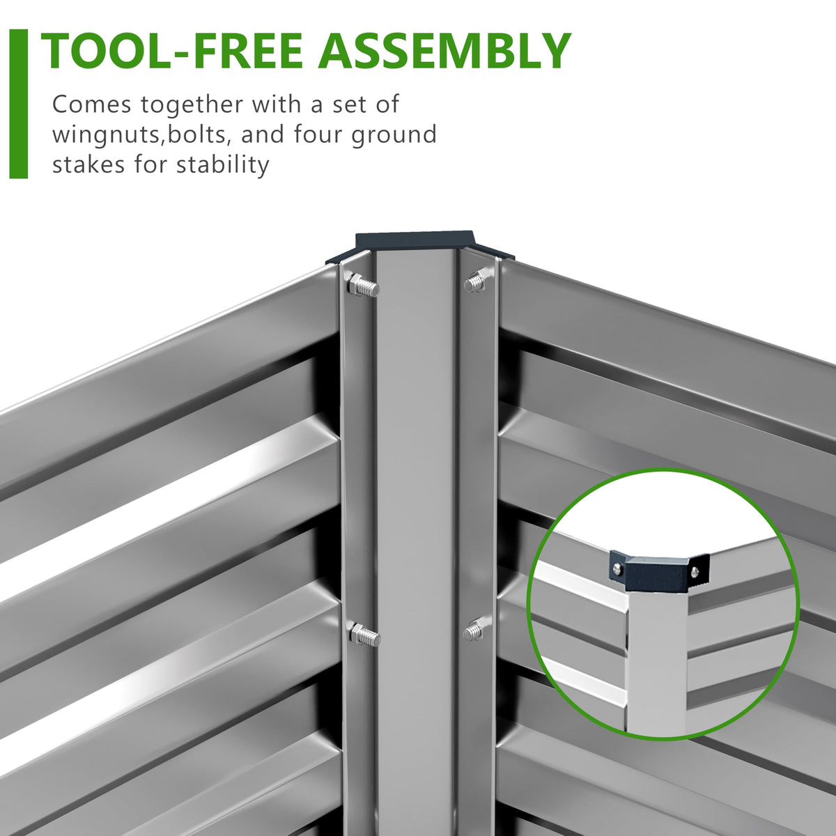 Easllre 2PCS 9x3x1ft Galvanized Raised Garden Bed,Outdoor Planter Box Metal Patio Kit Planting Bed for Vegetables Flowers Herb,Silver