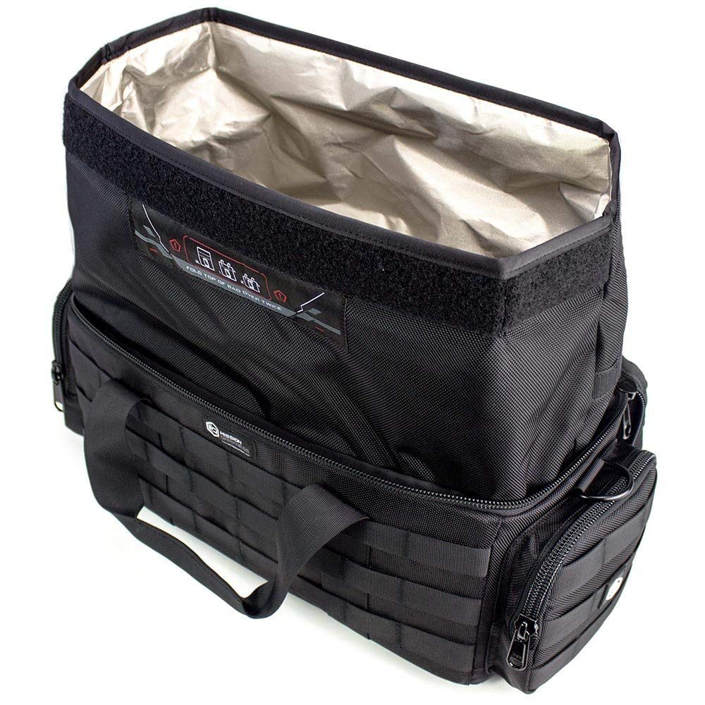 Mission Darkness Padded Utility Faraday Bag // Tactical Gear Bag with MOLLE Webbing and RF Signal Blocking Liner // Shields Delicate Electronics (Night Vision Goggles, Scopes, Cameras, Optics, Phones)