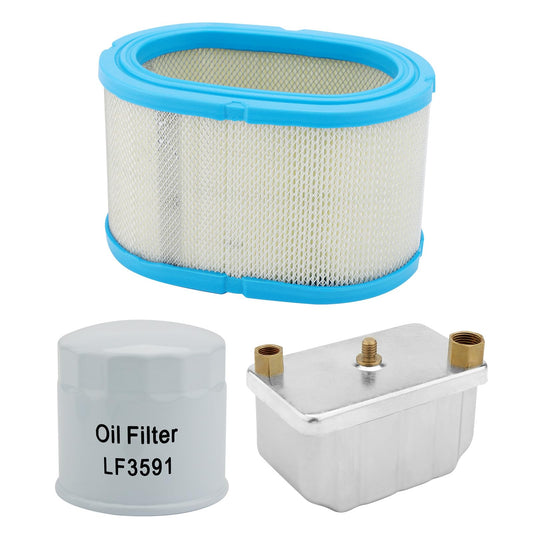 1492513 Fuel Filter, 122-0833 Spin-On Oil Filter & 140-2897 Air Filter, Compatible With Onan Cummins RV QD Series HDKAH, HDKAK, HDKAJ, HQD Series, Quiet Diesel Generator, Replaces# 149-2513, BF806