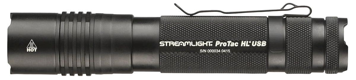 Streamlight 88052 ProTac HL USB 1000-Lumen Multi-Fuel USB Rechargeable Professional Tactical Flashlight with USB Cable, and Holster, Black, Box