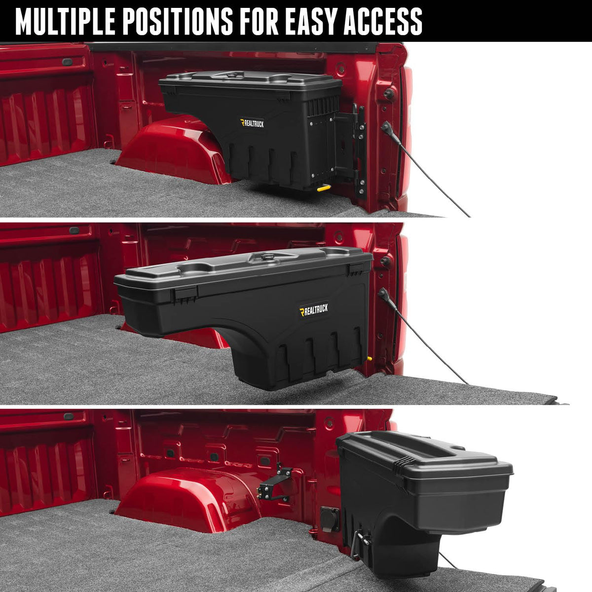 RealTruck UnderCover SwingCase Truck Bed Storage Box | SC101D | Fits 1999 - 2007 Chevy/GMC Silverado/Sierra 1500-3500 Drivers Side