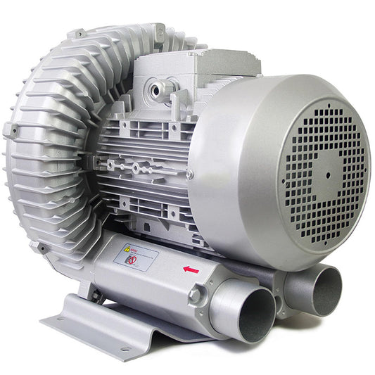 HTIANMM 0.16-2.01HP Regenerative Blower,110V 60 Hz Single Phase High-Pressure Vortex Ring Blower for Sewage Aeration Aquarium Fish Pond,Aluminum Alloy,550W/0.74HP