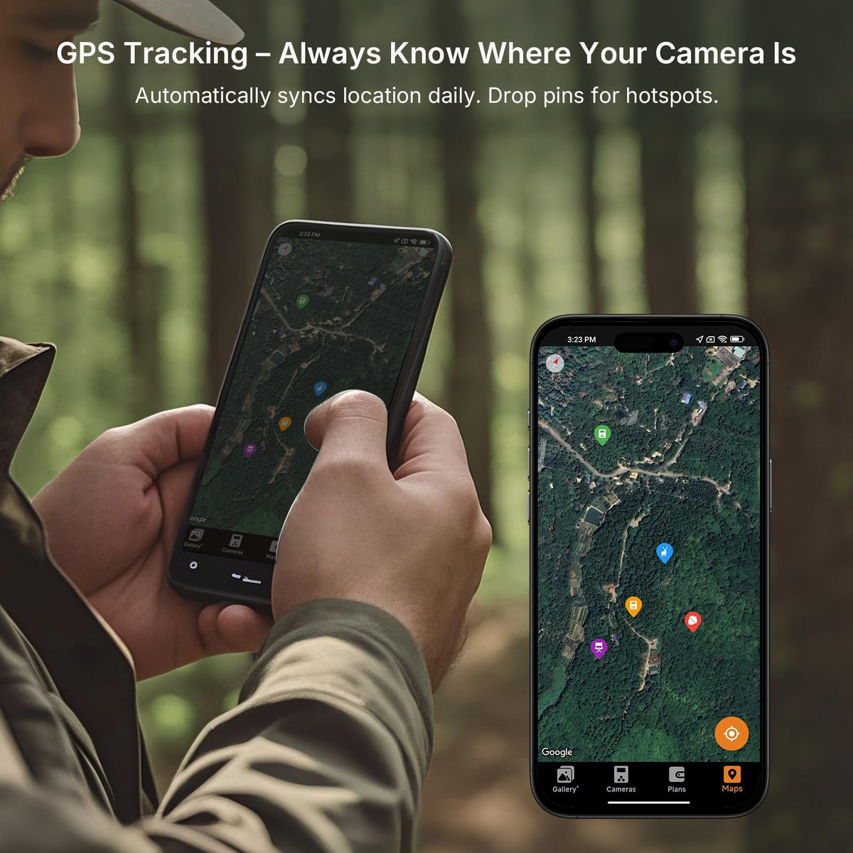 GardePro X66 Pro 2-Pack Cellular Trail Cameras (Non-WiFi), Rechargeable Battery, 64GB SD Cards Included, Live View, Shared Data Plan, Motion Activiated