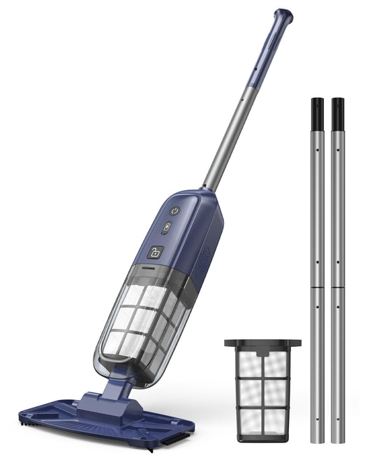 2026 Upgrade Cordless Handheld Pool Vacuum,Pool Vacuum for Above & Inground Pool,Rechargeable Pool Cleaner with Extention Pole,Up to 70-Min Runtime,Ideal for Leaves,Debris,Spas,Hot Tubs,Blue