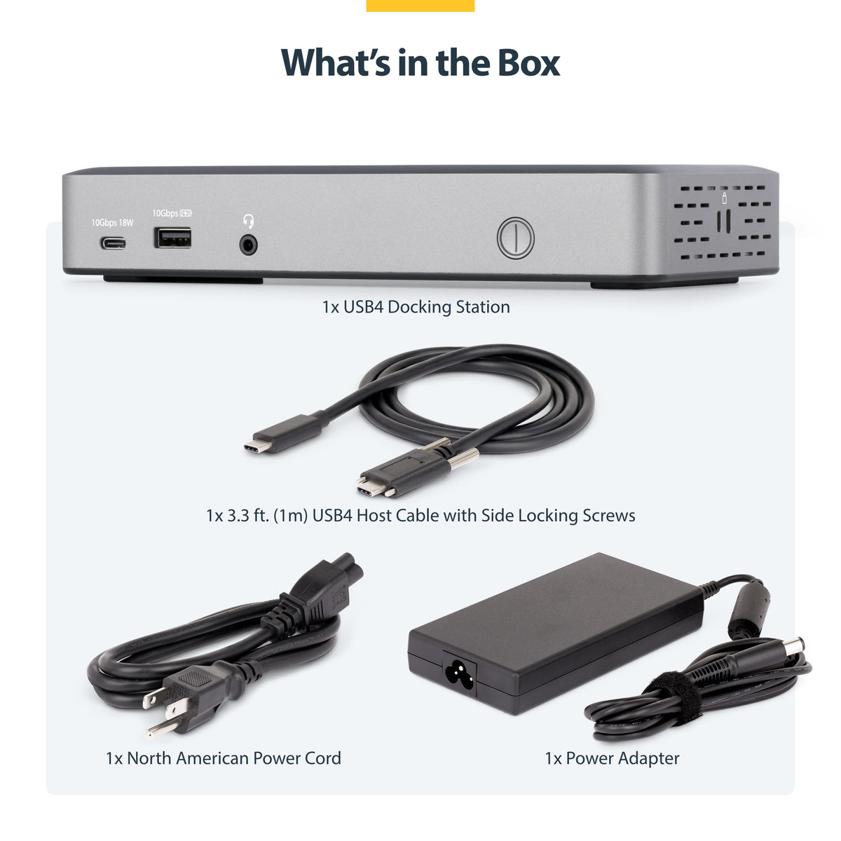 StarTech USB-C Docking Station (USB4), Triple 4K 60Hz Monitors, Up to 100W Laptop Charging, 2.5GbE, Driverless, Not macOS Compatible