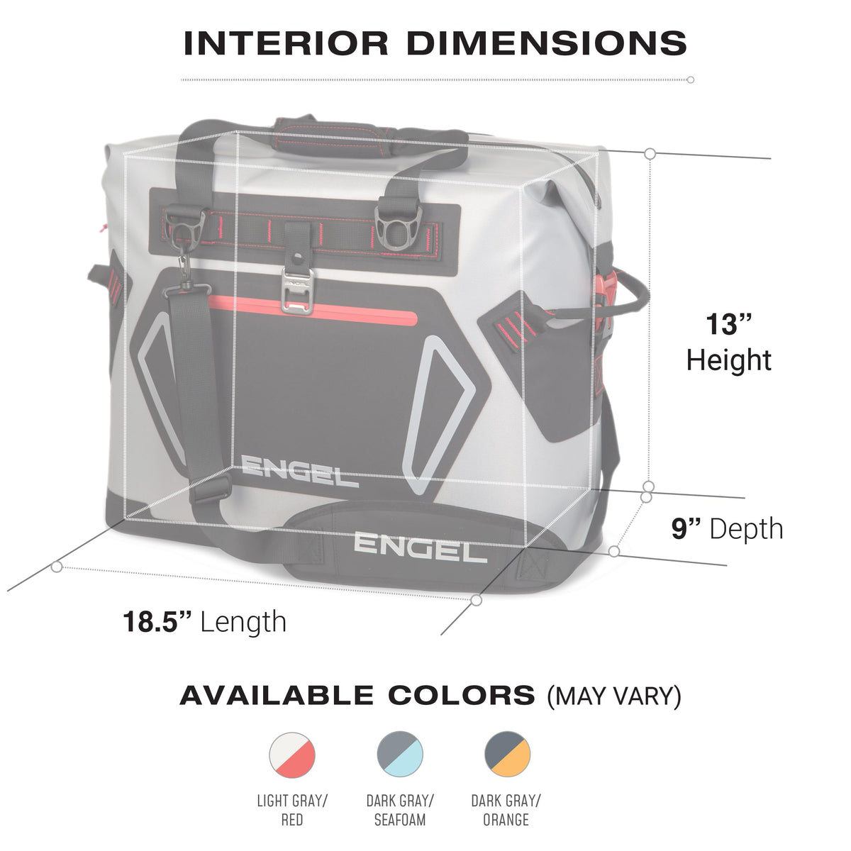 Engel HD30 High-Performance Soft Sided Tote Cooler - Durable, Leak-Proof, Portable Ice Chest for Camping, Fishing, Tailgating & Outdoor Activities - Long-Lasting Cold Retention