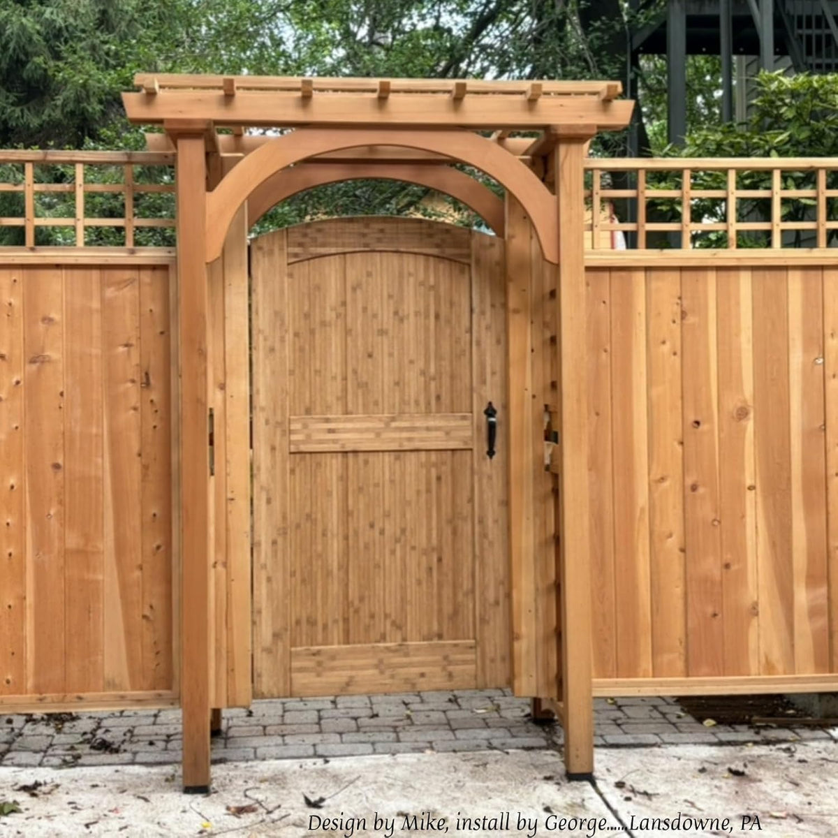 The Montevideo Deluxe, Unfinished, Bamboo Fence Gate (38")