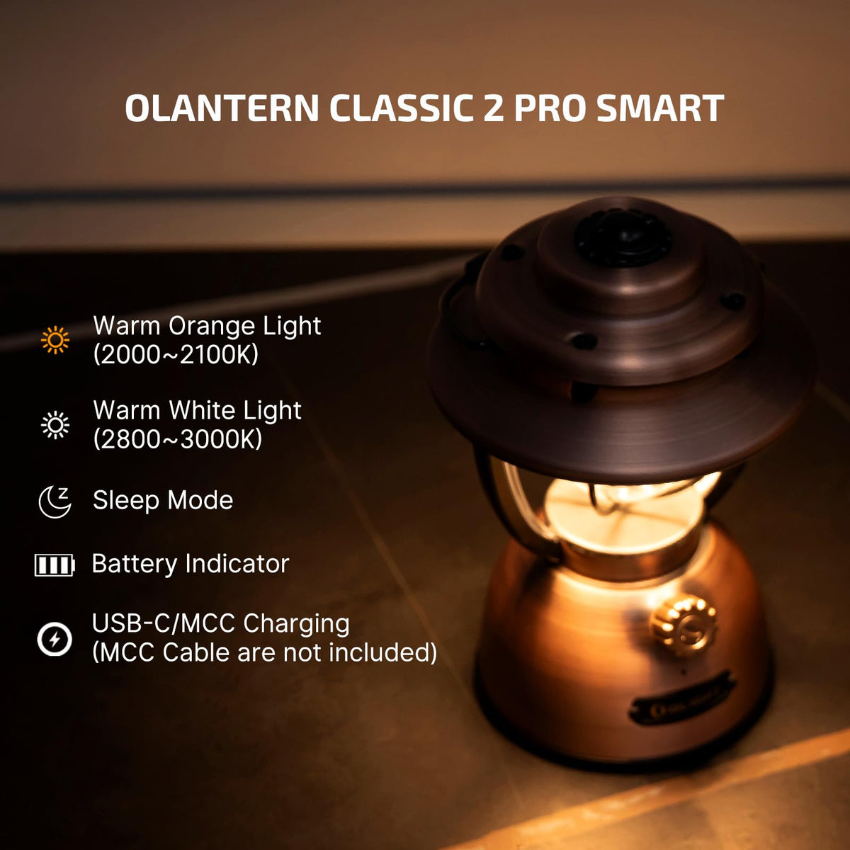 OLIGHT Olantern Classic 2 Pro APP Control Camping Lantern Bundle with Sphere Smart Night Light