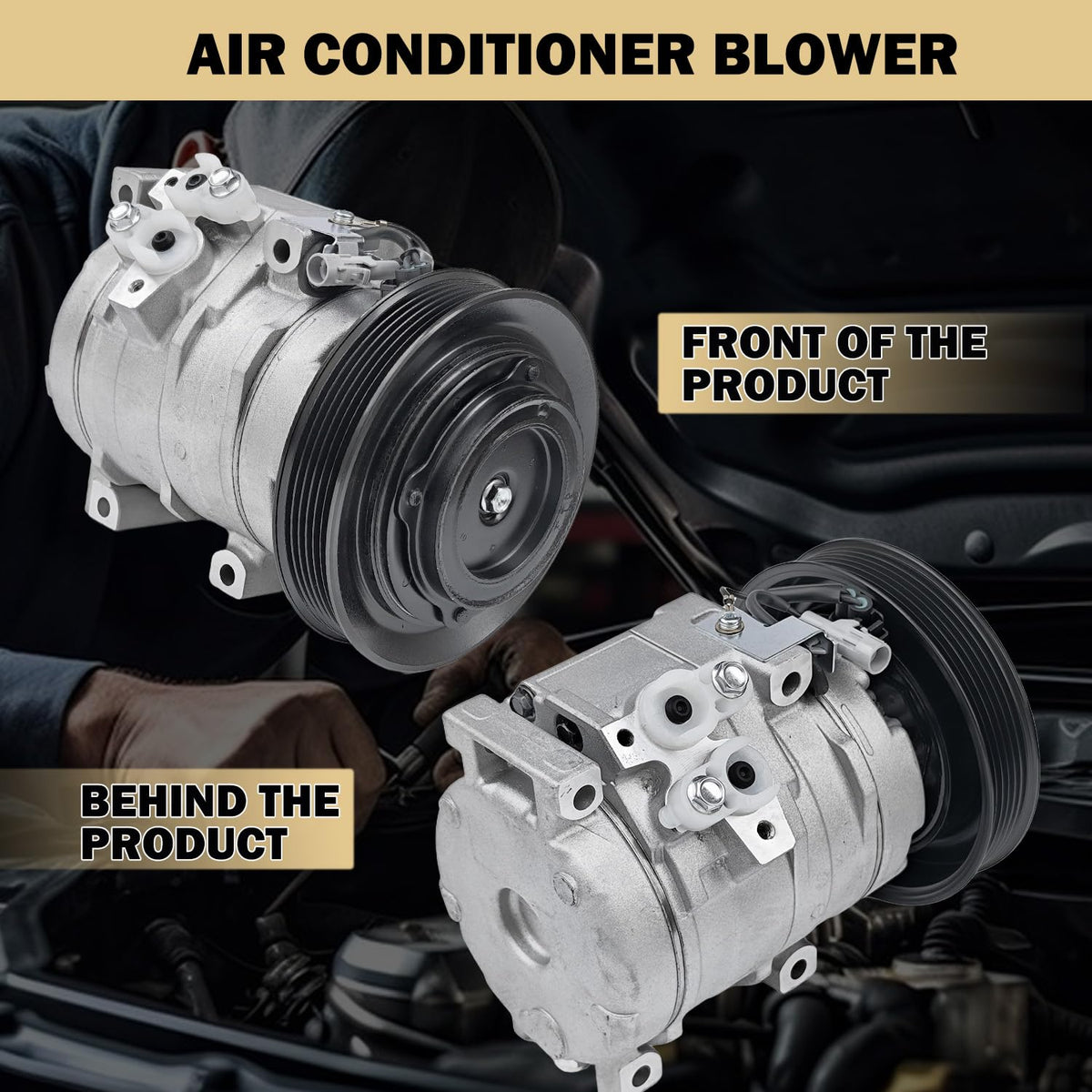 Aspligo Air Conditioner AC Compressor with A/C Clutch Fits for Toyota Corolla 2003-2008, Matrix 2003-2008 L4 1.8L,CO 27000C,158386, 8832002120, 883200212084, 8840302050, 8841002130, 8841102050