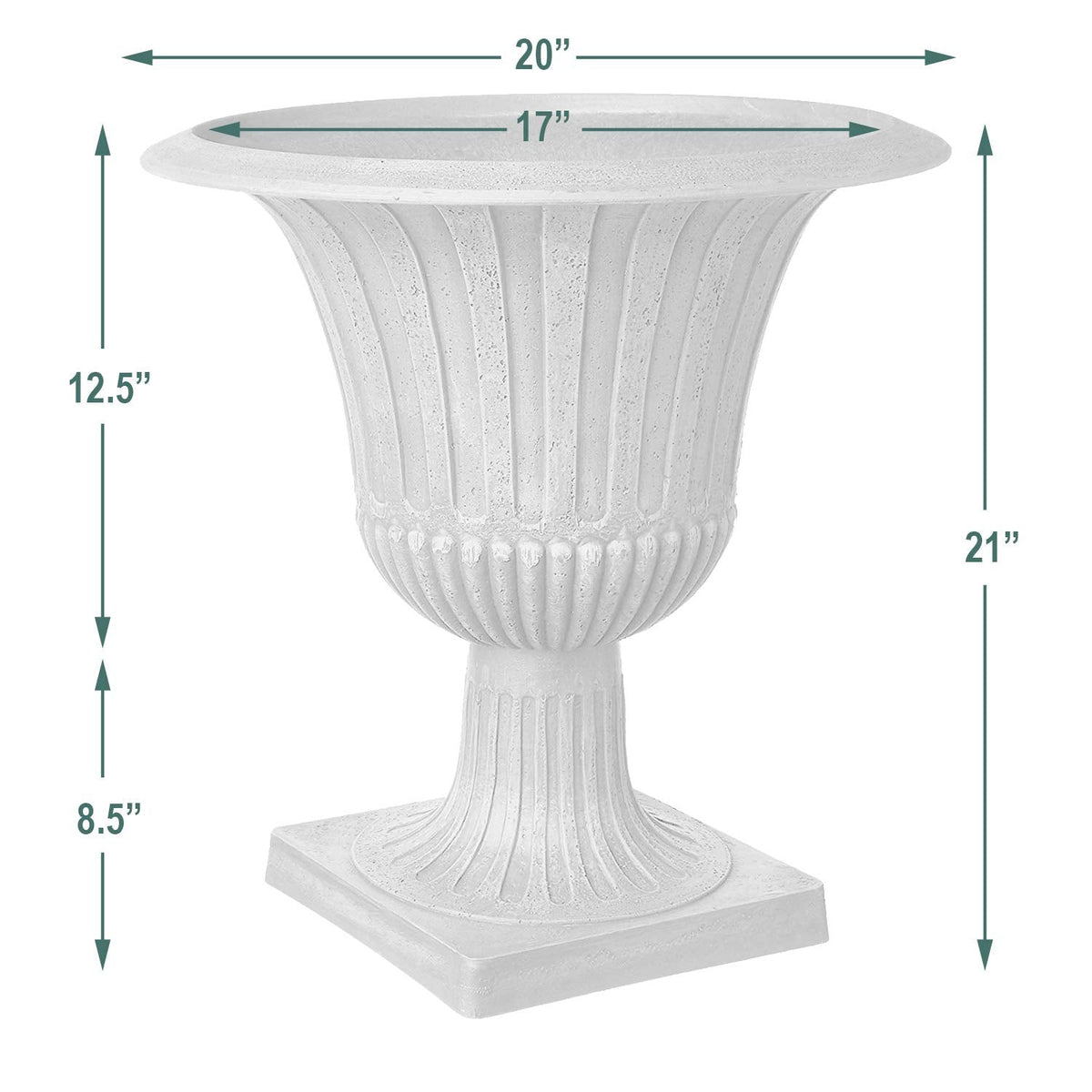 Arcadia Garden Products G50C Urn, 20 by 21-Inches, Chocolate