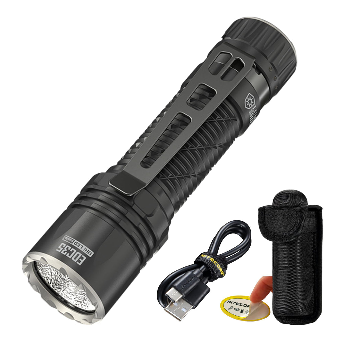 Nitecore EDC35 5000 Lumen EDC Flashlight, USB-C Rechargeable, High Power Super Bright Sticker for Everyday Carry