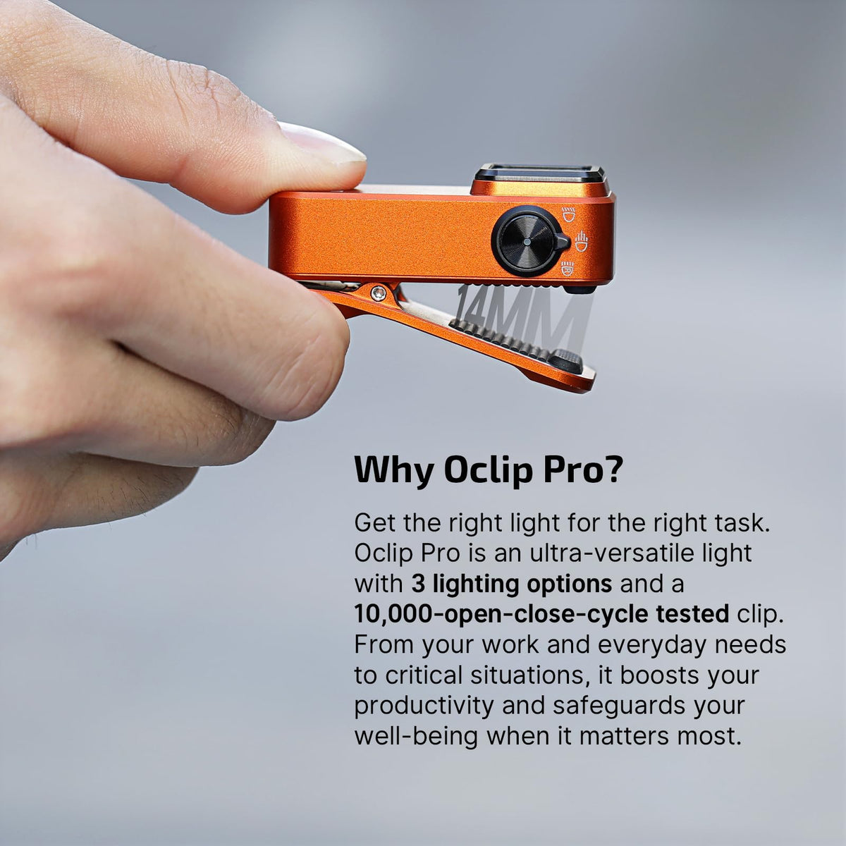 OLIGHT Baton4 Pro EDC Flashlight Rechargeable, 1600 Lumens Small Pocket Flash Light with Magnetic & USB-C Charging and Tail Switch Bundle with Oclip Pro 500 Lumens EDC Flashlight Clip-on Light