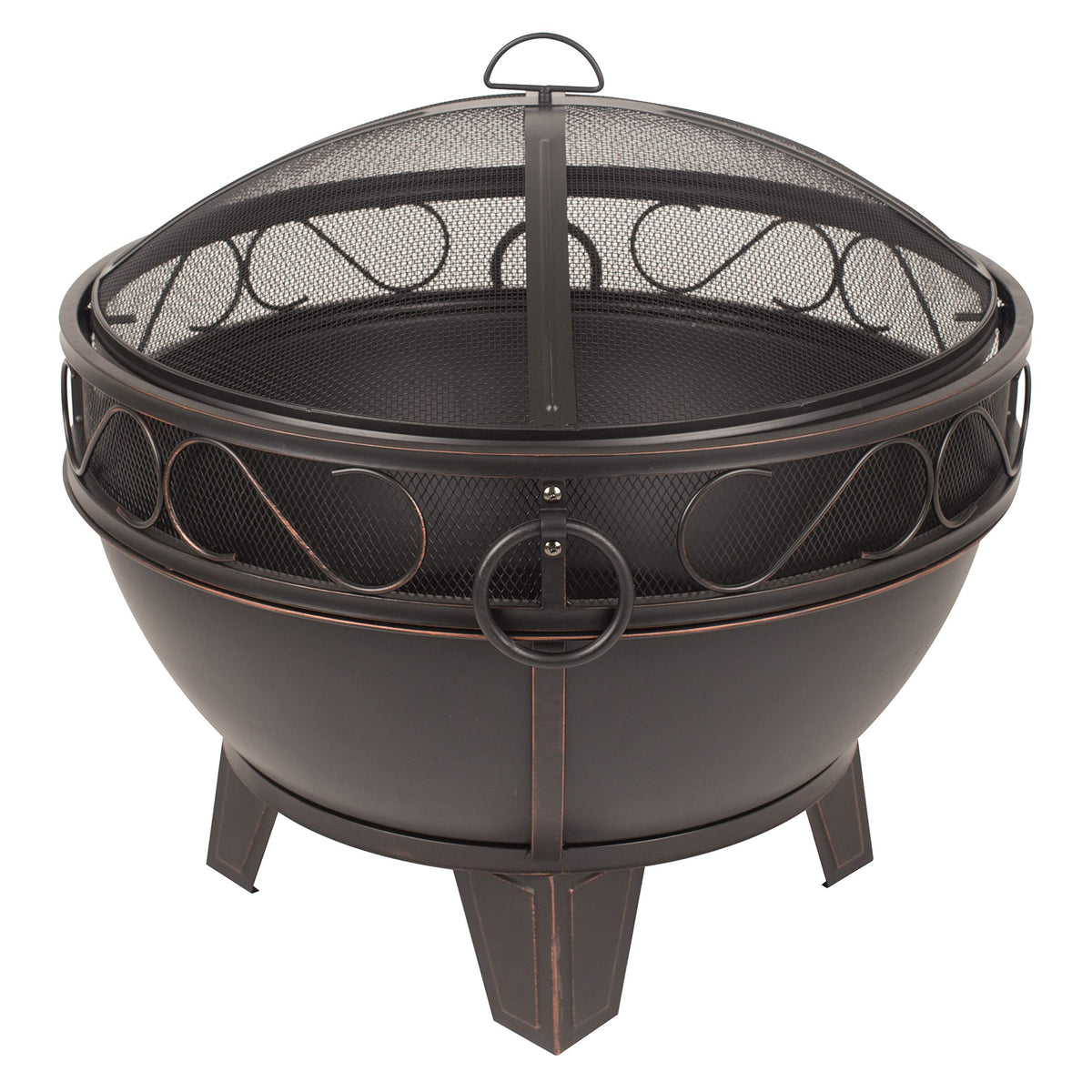 Pleasant Hearth GHP Group OFW295R Bellora fire Pit, Rubbed Bronze
