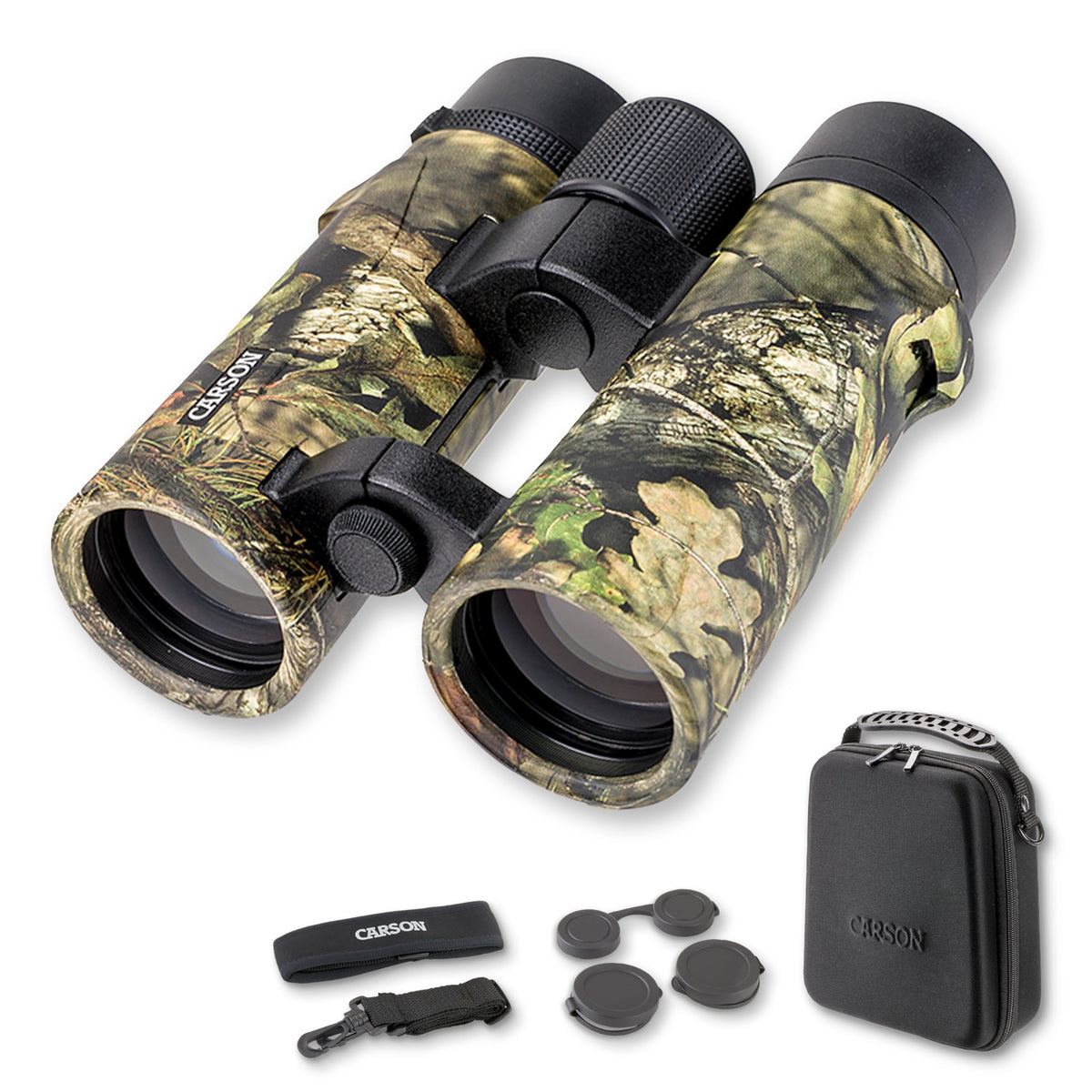 Carson RD Series 10x42mm Mossy Oak Camouflage Open Bridge Waterproof Binoculars (RD-042MO)