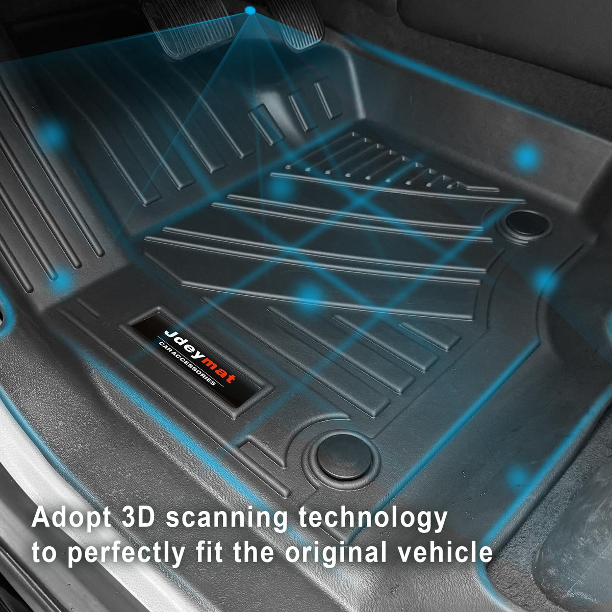 for Ford Expedition/Lincoln Navigator 8 Seater 2018-2024 Floor Mats 3 Rows Trunk Cargo Liner and Backrest Mats All Weather TPE Fit Expedition/Navigator Accessories (8 Seat Full Set-Not for MAX Or L)