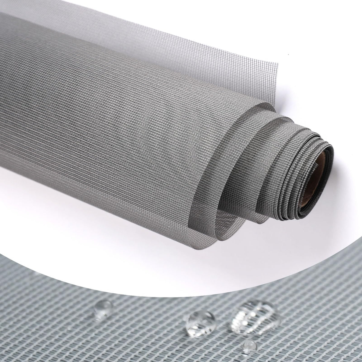 High Density dustproof and Pollen Proof net Window Screen mesh roll Used to Replace Screen Windows and Doors (Grey high-Density mesh,787''×37''(2000×95cm)