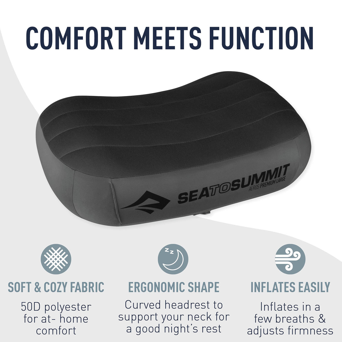 Sea to Summit Sleep System: Aeros Premium Pillow and Breeze Sleeping Bag Liner