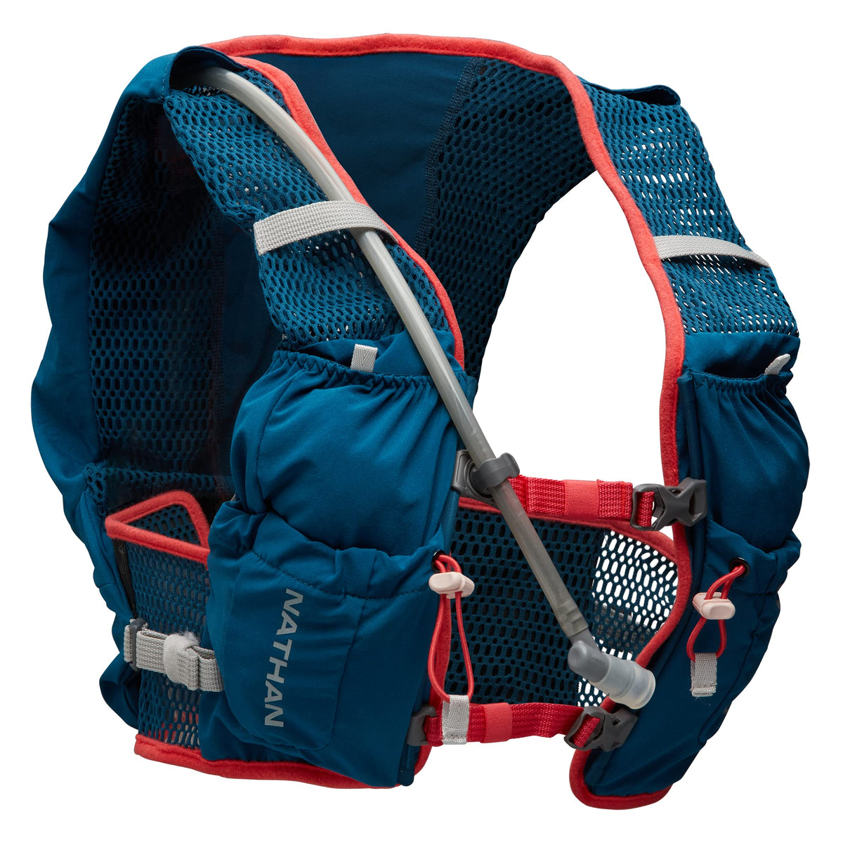 Nathan VaporAir Lite 4 Liter Vest & Hydration Pack with 2L Bladder, Front Water Bottle Pockets, Soft & Breathable Material for Comfort