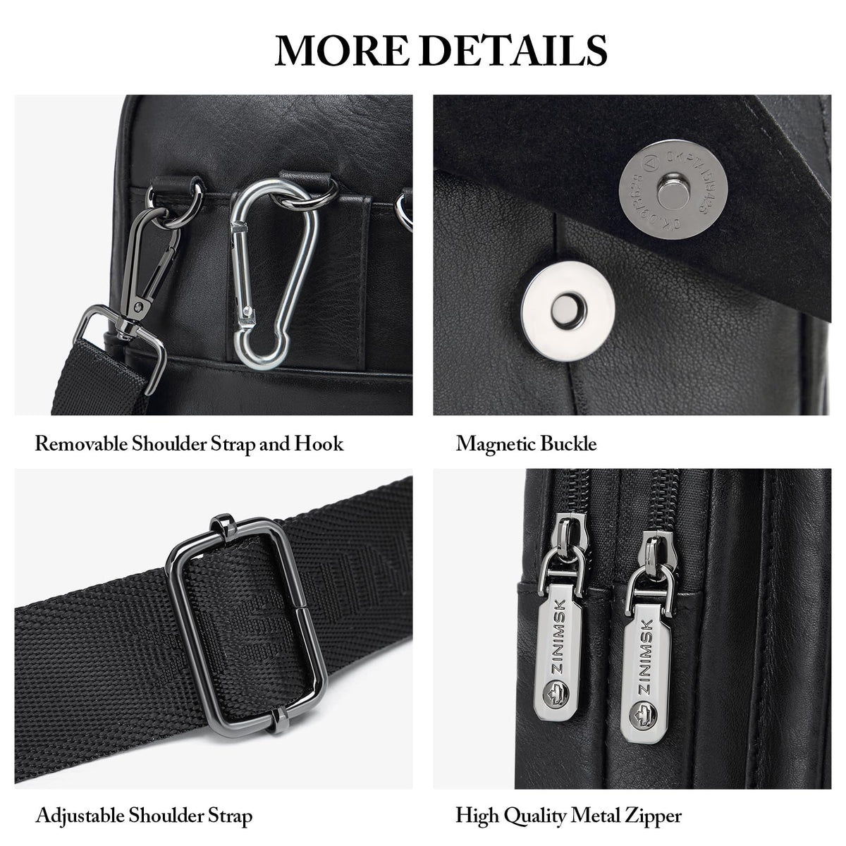 ZZNICK Genuine Leather Cell Phone Holster with Belt Loop