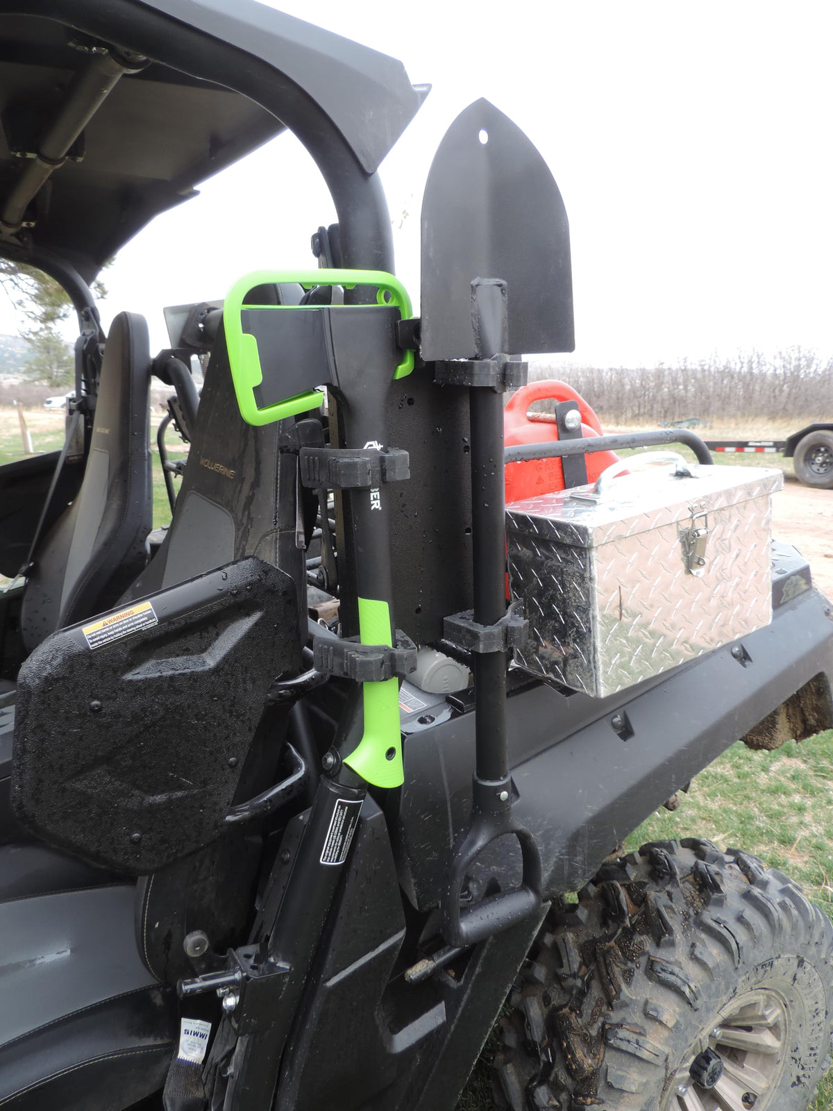 UTV Dual Tool Roll Bar Shovel and HatchetRoll Bar Kit RCM-3018-2