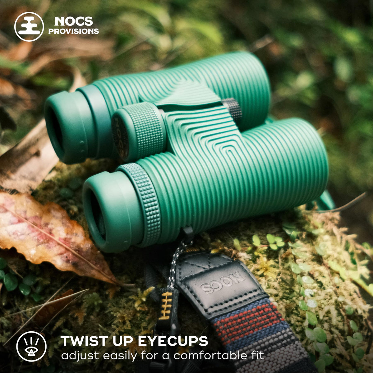 Nocs Provisions Field Issue Compact 8x42 Waterproof Binoculars, Shockproof, Fogproof, 8X Magnification, Bak4 Prism, Multi-Coated Lens, Adults & Kids, Wildlife Viewing, Bird Watching, Hunting & Hiking