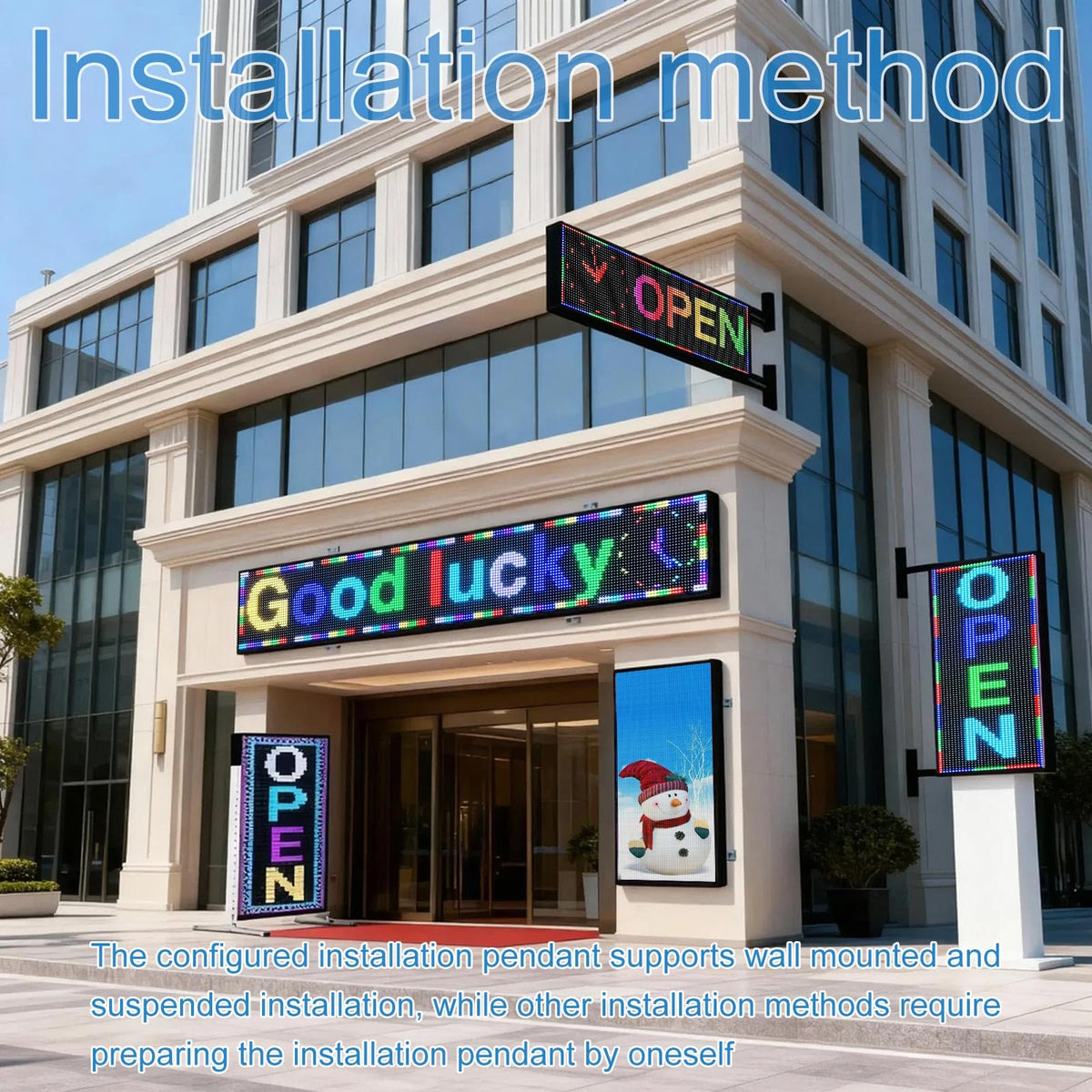 ZONTRONCM Outdoor Programmable Scrolling Waterproof Led Sign P10(26" * 14")