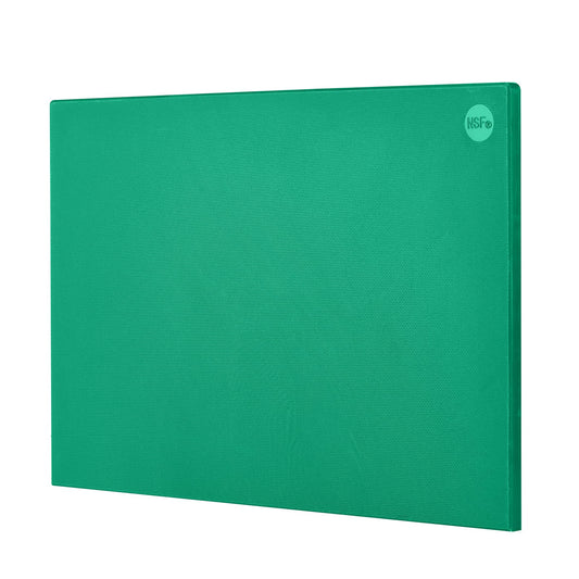 CURTA Cutting Boards for Kitchen, 20" x 14" x 0.5" Green Color Coded Plastic Chopping Board with Anti Slip Surface Dishwasher Safe