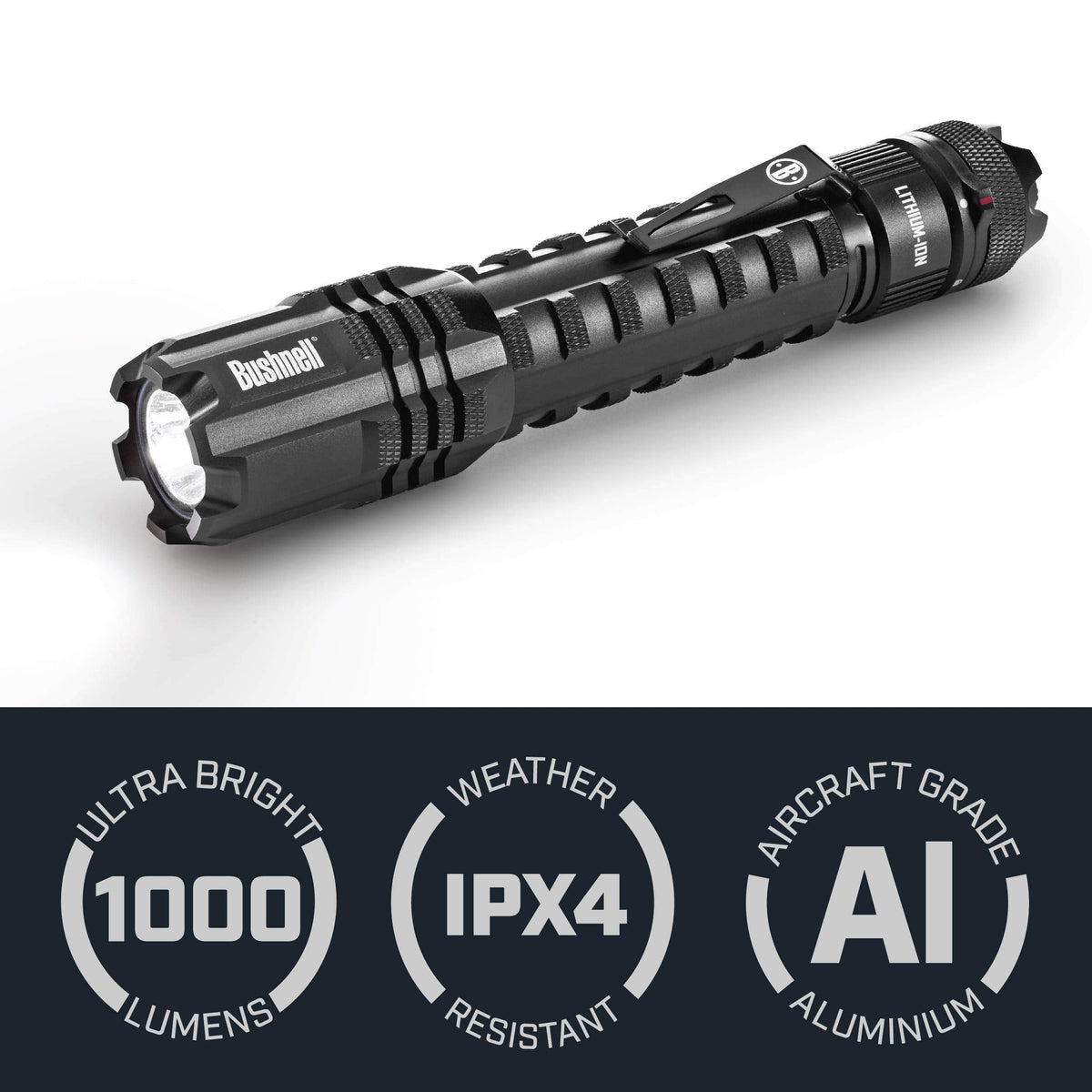 Bushnell PRO Rechargeable 400L Headlamp PRO 1000L Rechargeable Flashlight Bundle