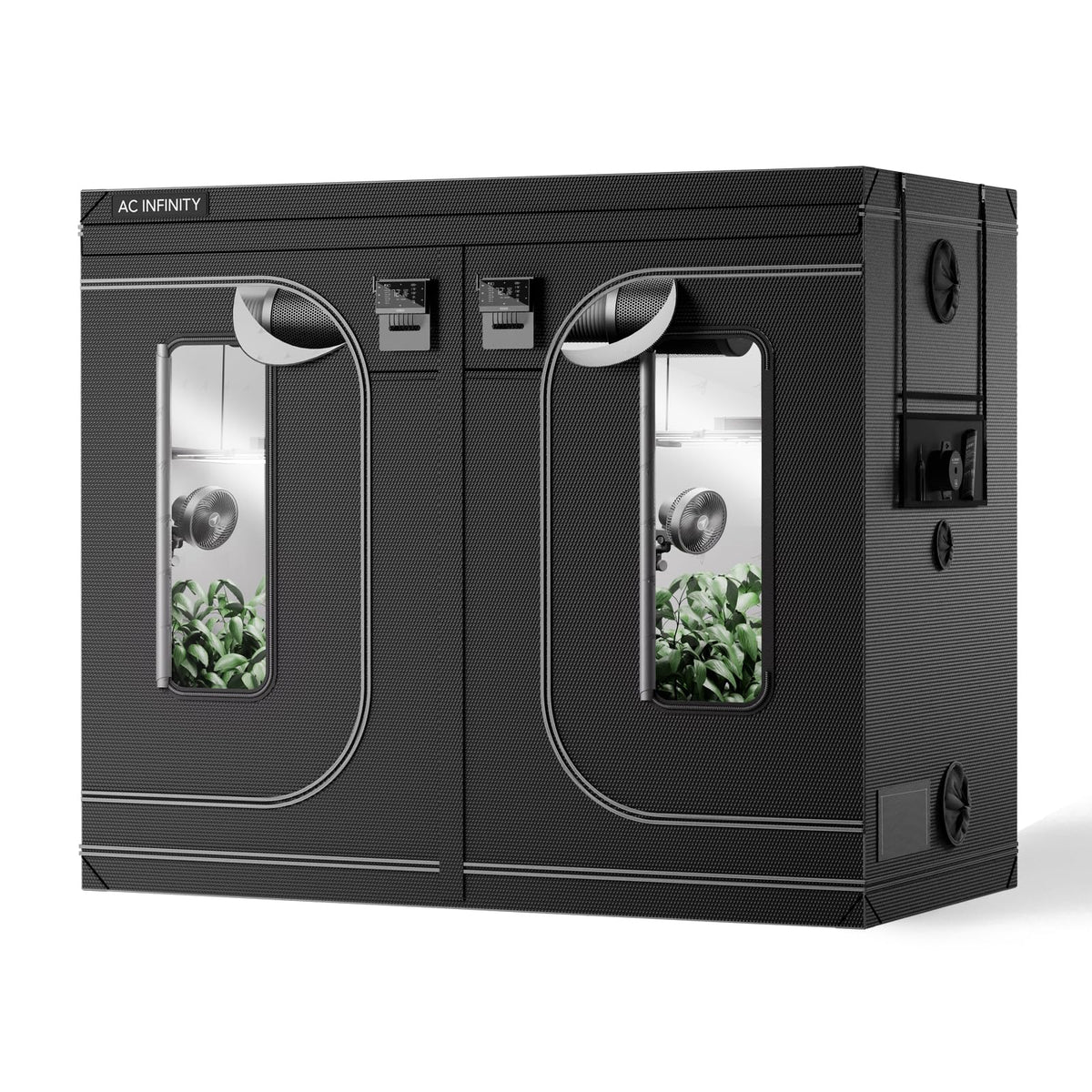 AC Infinity CLOUDLAB 894, Advance Grow Tent 8x4, Thickest 1" Poles, 2000D Mylar Canvas, Lab-Tested Highest Reflectivity, Largest Zipper Window, Controller Mount Plate, 96" x 48" x 80" Indoor Growing