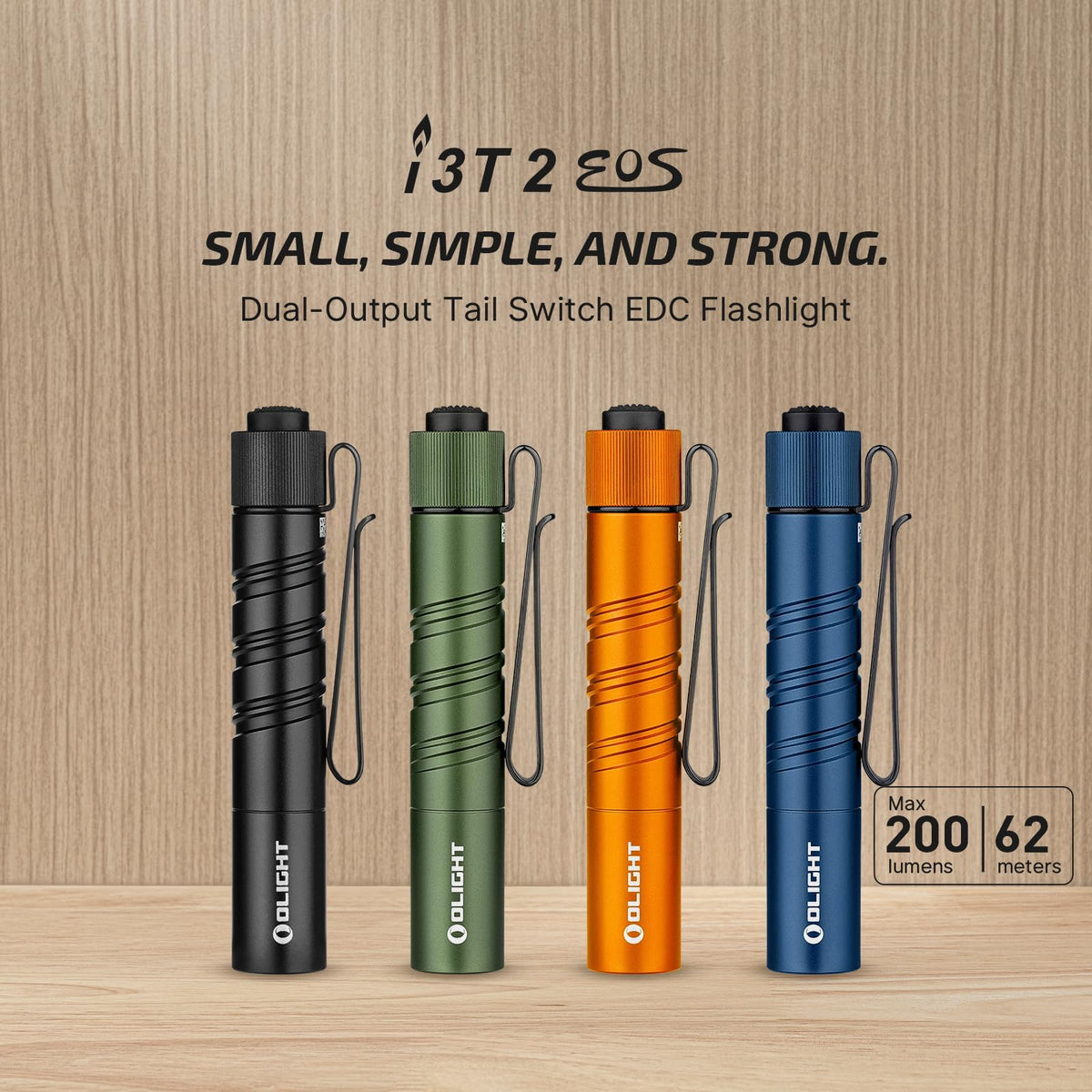 OLIGHT Baton4 Pro EDC Flashlight Rechargeable, 1600 Lumens Small Pocket LED Flash Light with Magnetic & USB-C Dual Charging and Tail Switch Bundle with I3T 2 200 LMS Compact Bright Handheld Lights