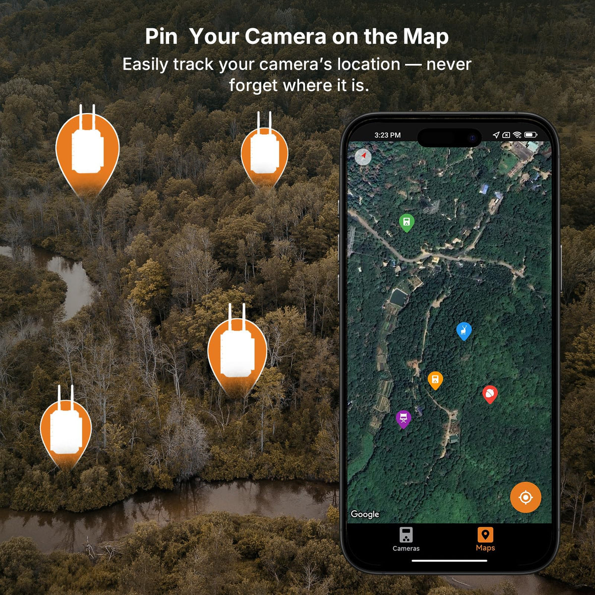 GardePro E8 2.0 Pro WiFi Bluetooth Trail Camera (Non-Cellular) – Triple-PIR Motion Sensor, Dual Antennas for Stable Connection, 4K Video, Rechargeable Battery, On-Site Viewing, Motion Activated