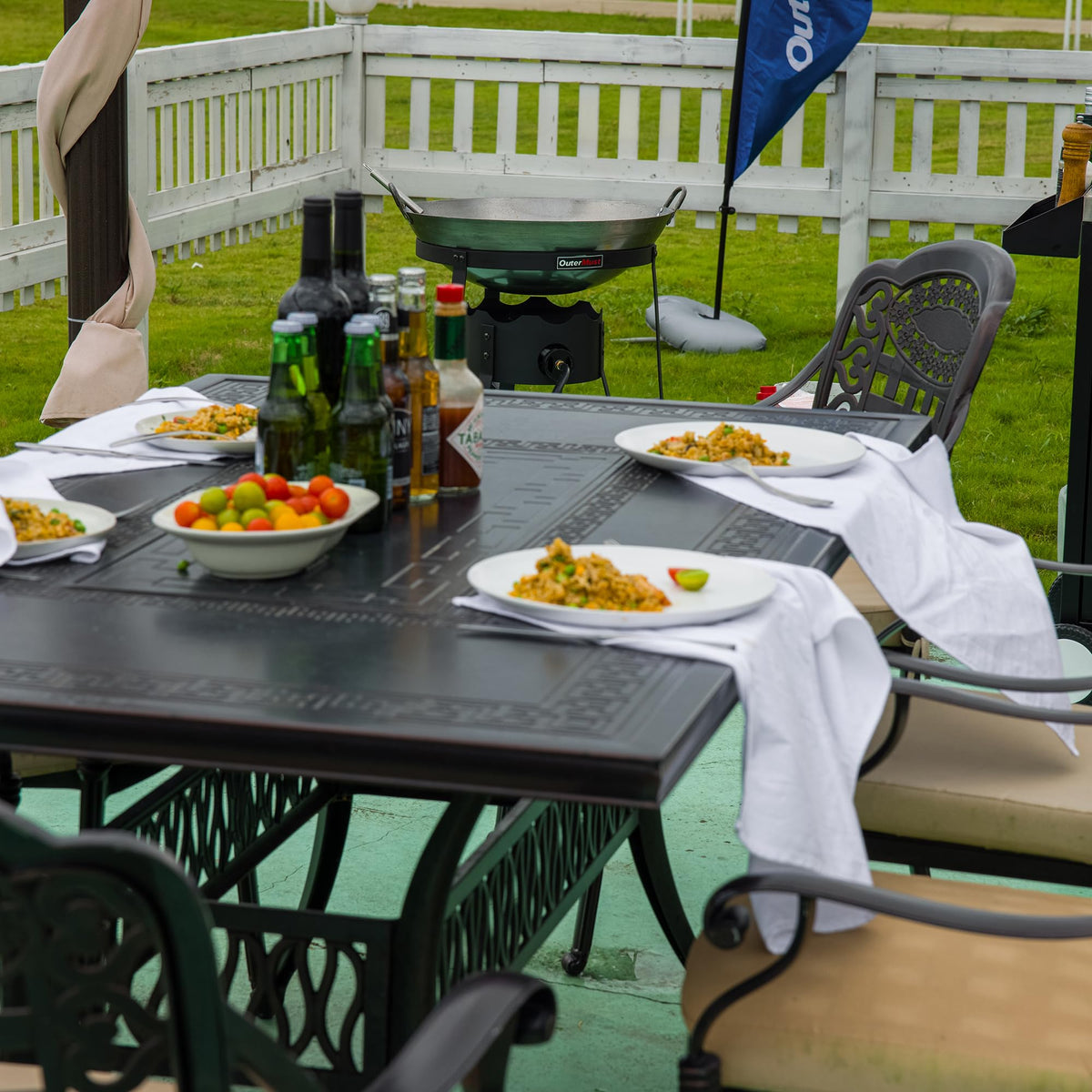 OuterMust Outdoor Cooker With Wok Wok Station