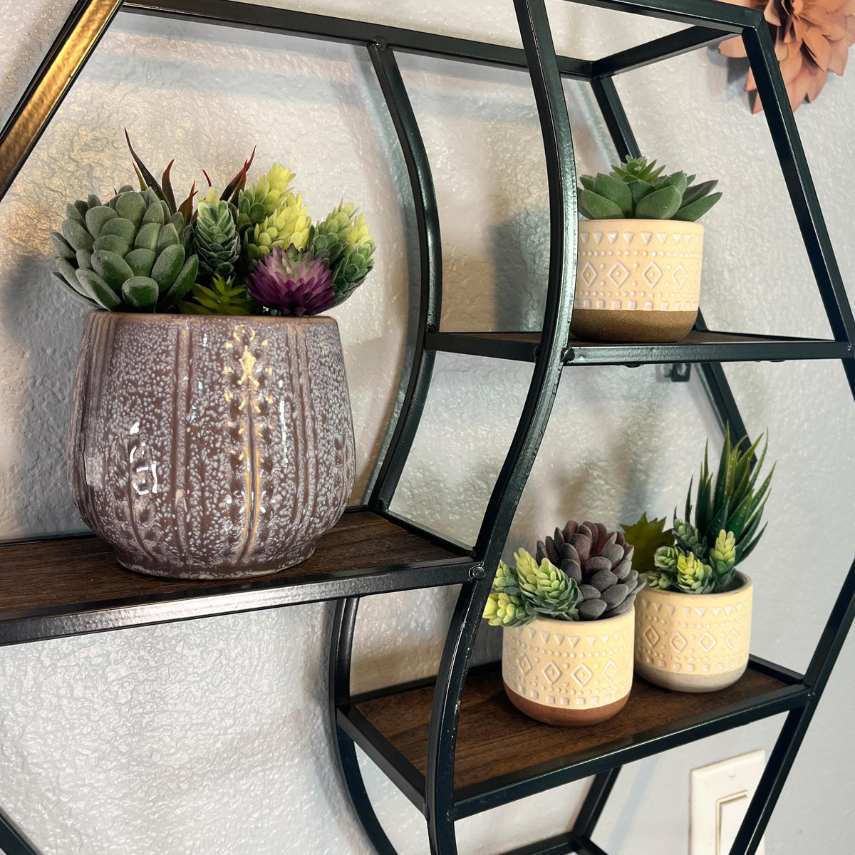 Admired by Nature 4.5" Ceramic Flower Planter Decorative Pot for Indoor Plant Succulent Home Décor, Lavender