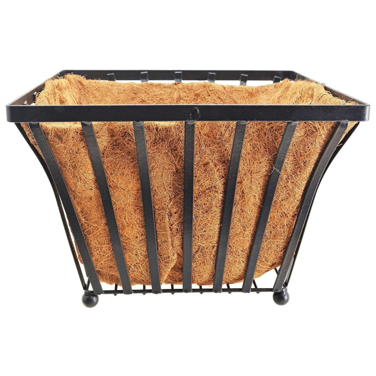 Arcadia Garden Products CB48 Series Solstice Square Planter 18", Black