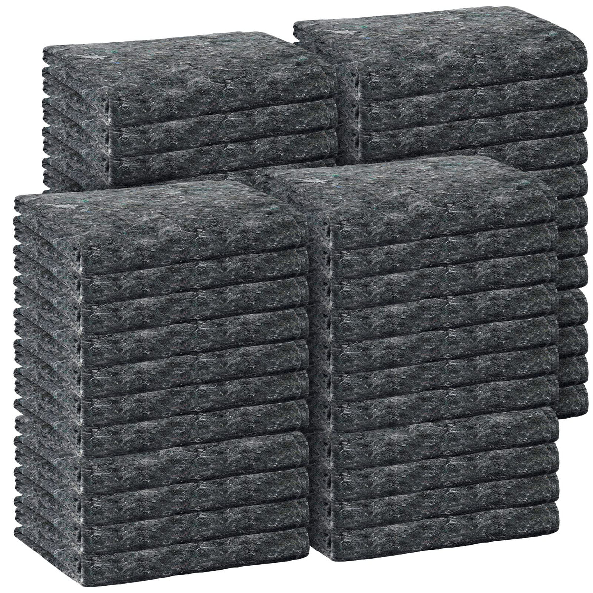 32 Pieces Textile Moving Blankets Bulk 54 x 72 Inch Furniture Blanket High Tensile Strength Pads Shipping Packing Blanket for Moving Furniture Floors Moves and Storage Equipment(Grey)