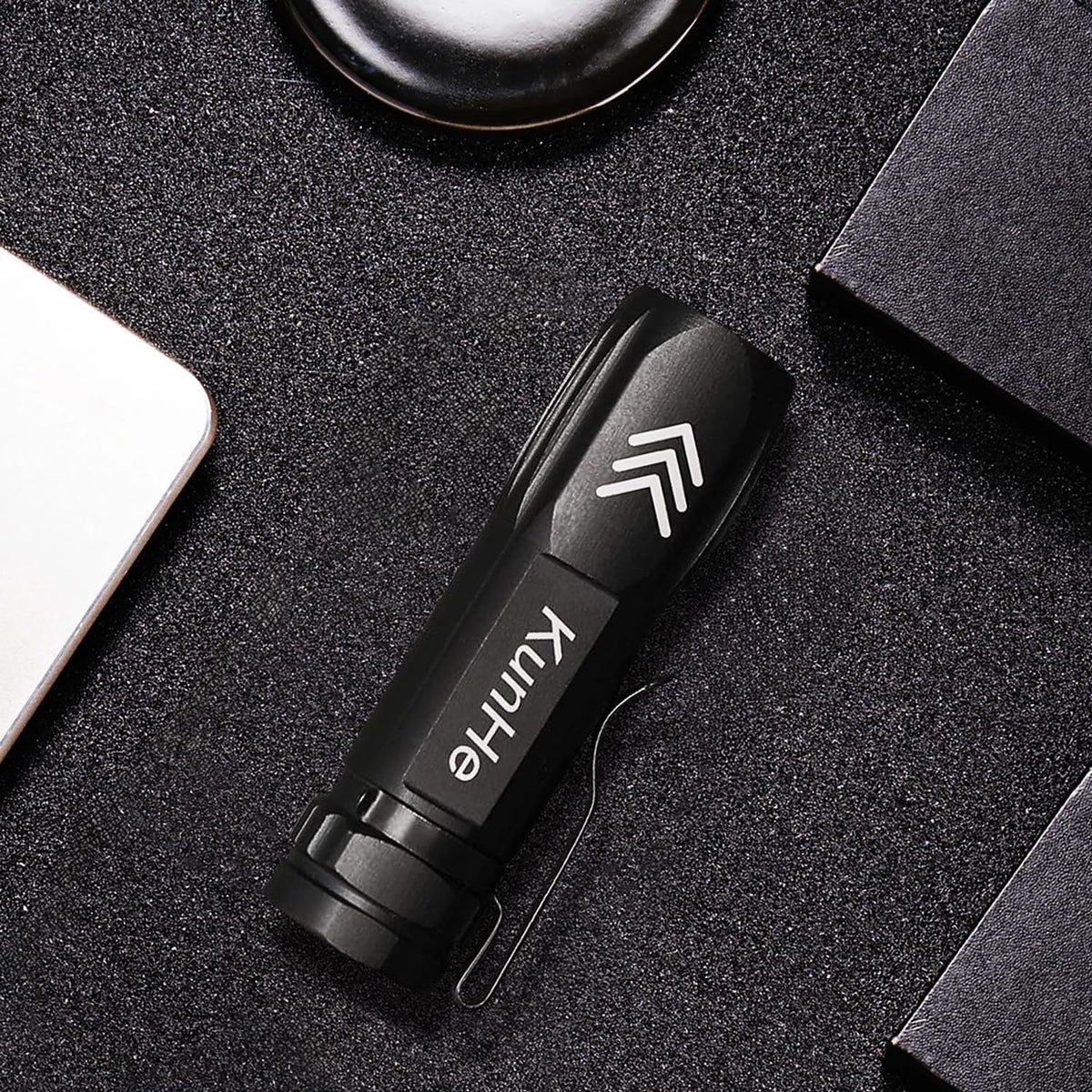 KunHe 40 Pack Small Rechargeable Flashlights Bulk USB-C Mini High Lumen Flashlight Clip-on Portable Pocket Flash Light for EDC Emergency Home Use