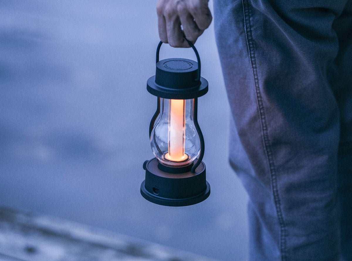 BALMUDA Combo Pack The Lantern Black & Gray | Rechargeable LED Lantern | 3 Light Modes: Candle, Amber, & Warm White | Battery Operated