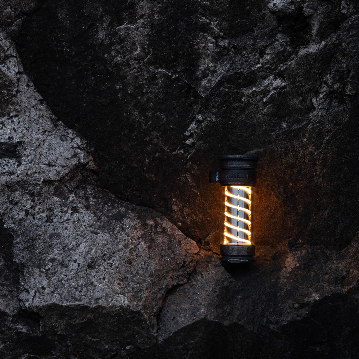 Barebones Edison Light Stick – Tumbled Steel, USB Rechargeable LED Lantern and Flashlight with 7 Modes, 40+ Hour Run Time, Camping Essentials with Magnetic Base